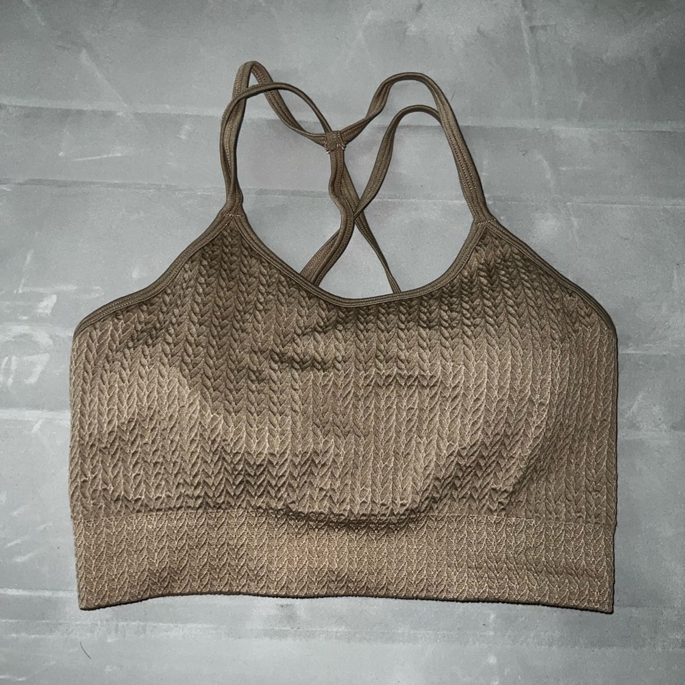 AYBL LUXE SEAMLESS SPORTS BRA - MOCHA